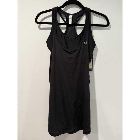 NEW Under Armour Heatgear Tank w/ Sports Bra Women Small Athletic Sports Stretch - Picture 1 of 5